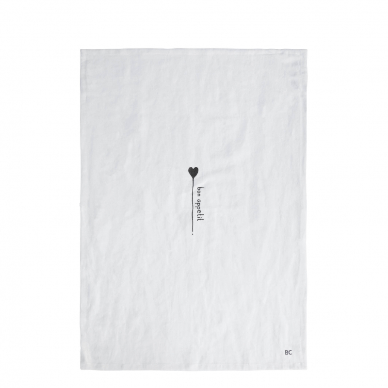 Bastion Collections Geschirrtuch / BON APPETIT / 50cm x70cm